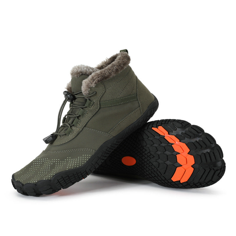 Winter Waterproof Non-Slip Fleece-Lined Hiking Shoes