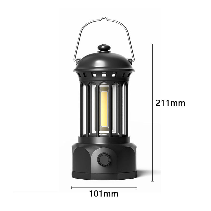 Retro COB Portable Camping Tent Lantern