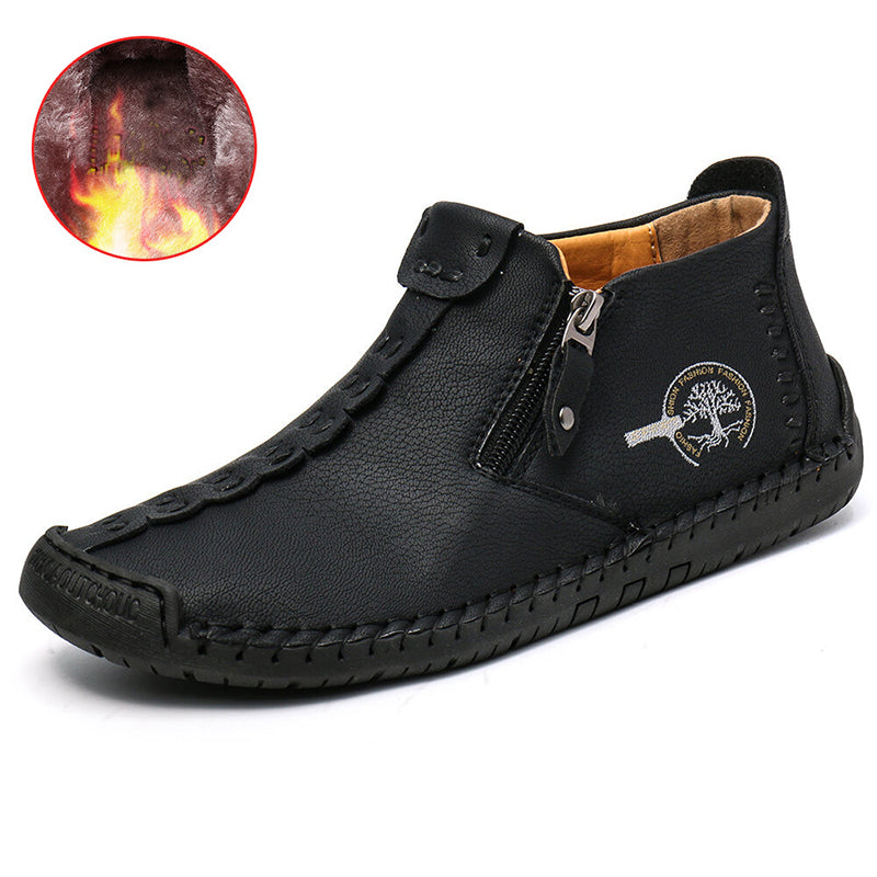 Men’s Outdoor Hiking Ankle Boots with Zipper