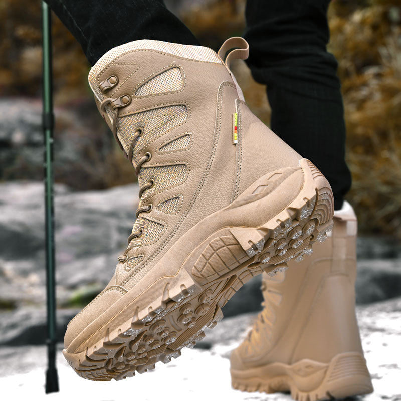 Men’s High-Top Breathable Platform Hiking Sneakers