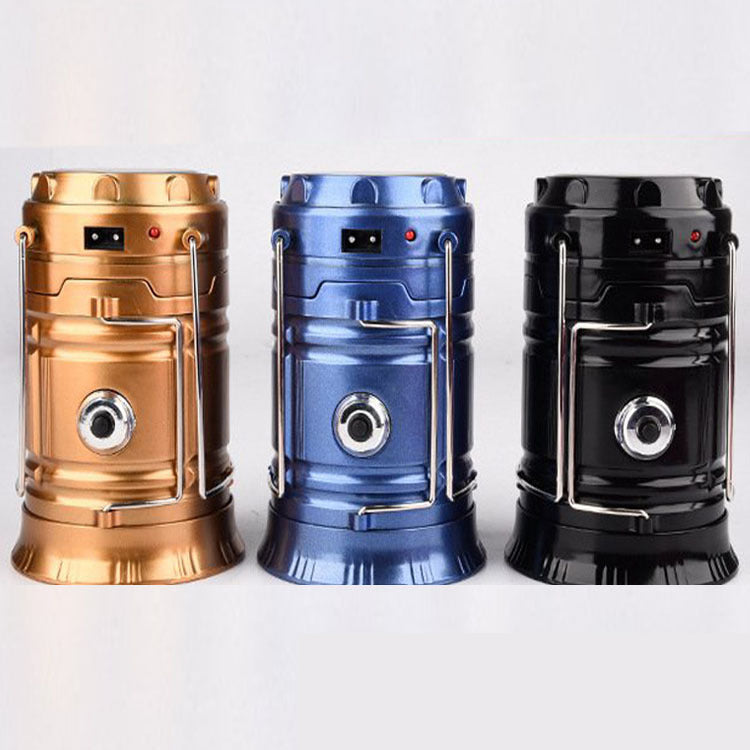 Solar Rechargeable Telescopic Multifunction Camping Lantern