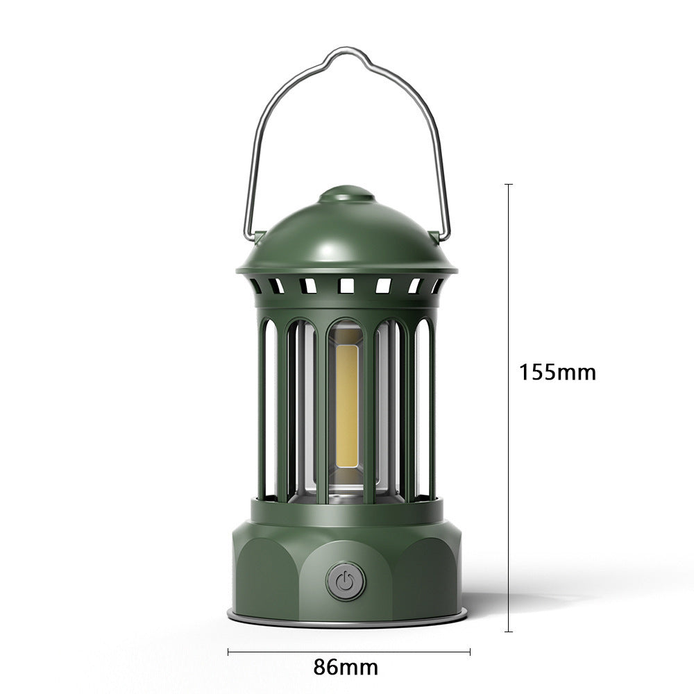 Retro COB Portable Camping Tent Lantern