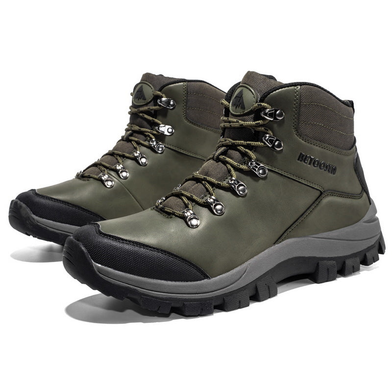 Waterproof High-Top Outdoor Hiking Shoes