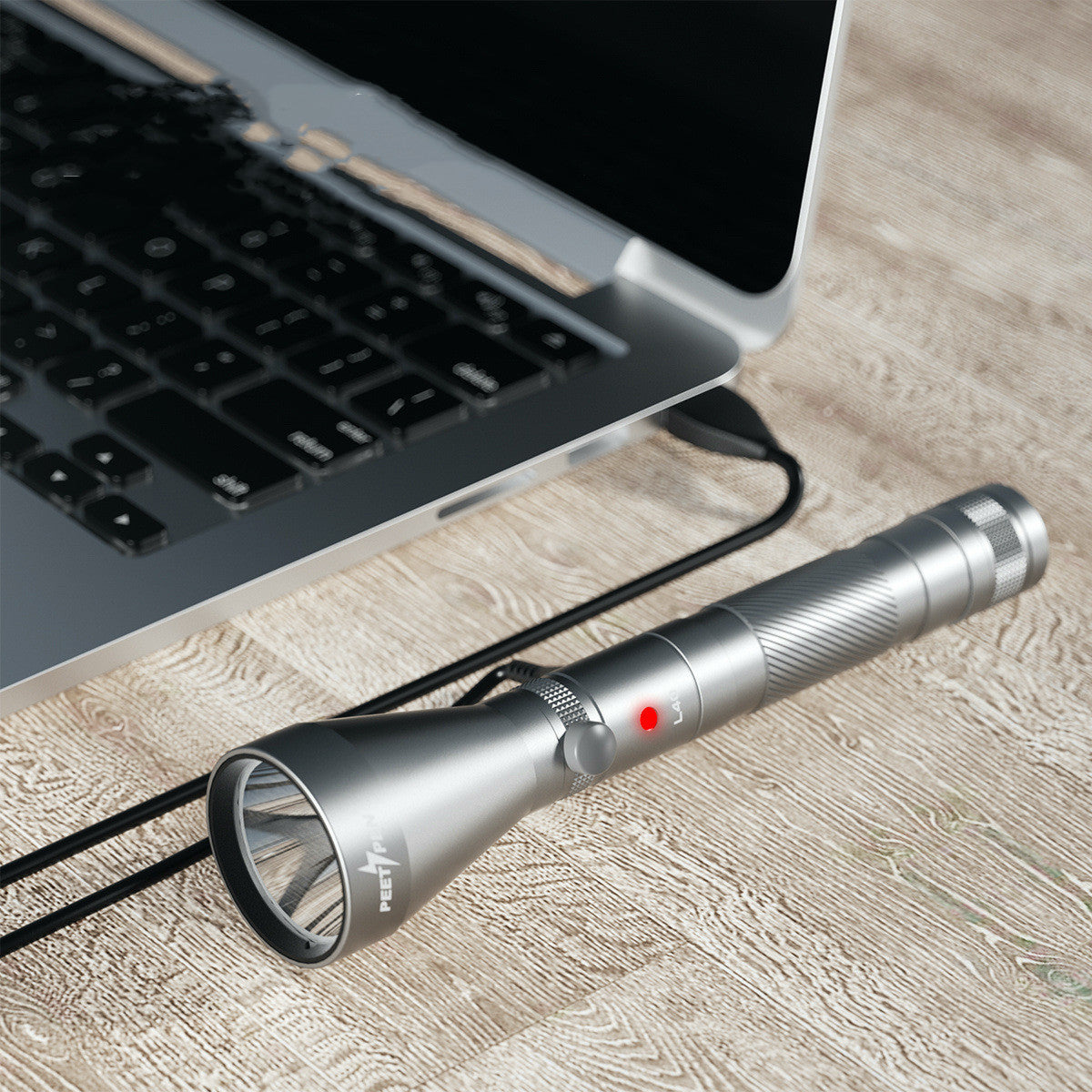 Rechargeable Waterproof Camping Compass Flashlight