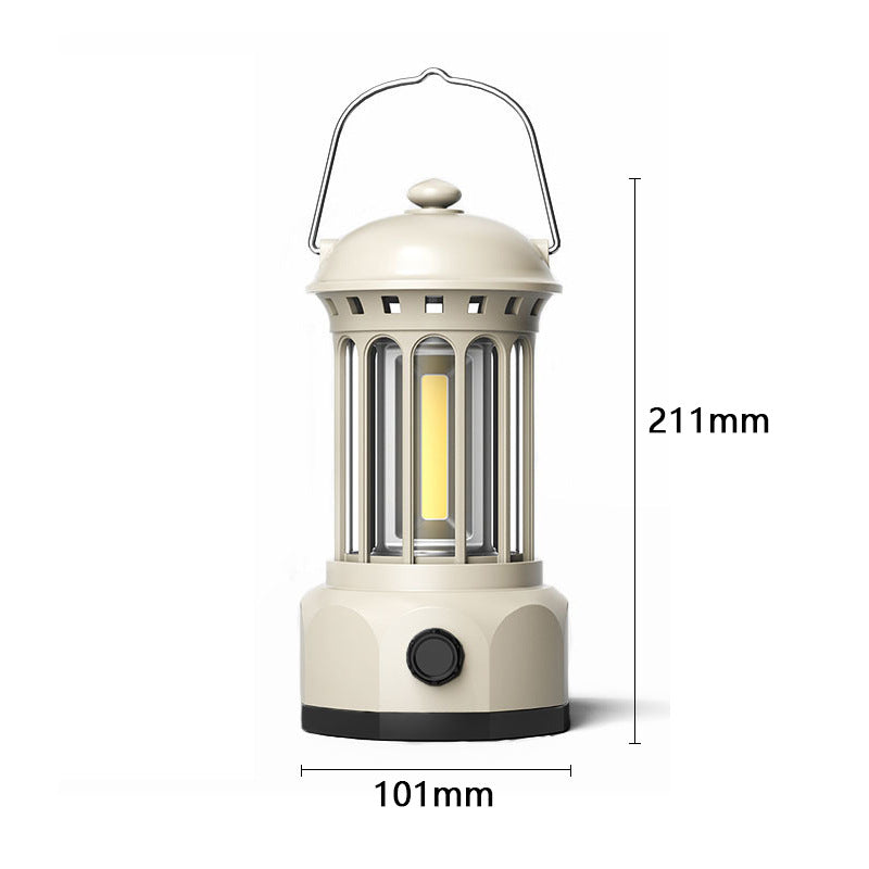 Retro COB Portable Camping Tent Lantern