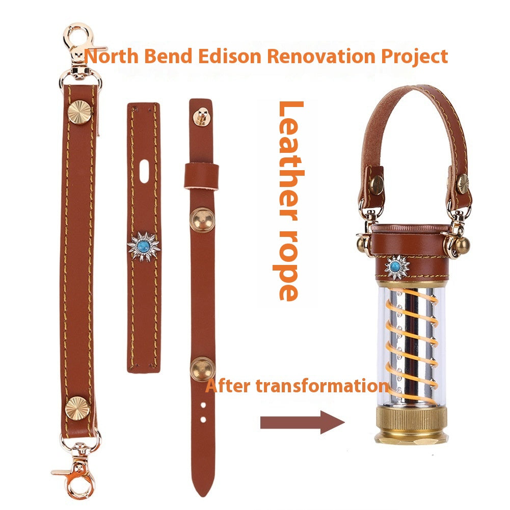 Leather Hanging Rope Set For Beibang Edison Camping Lantern