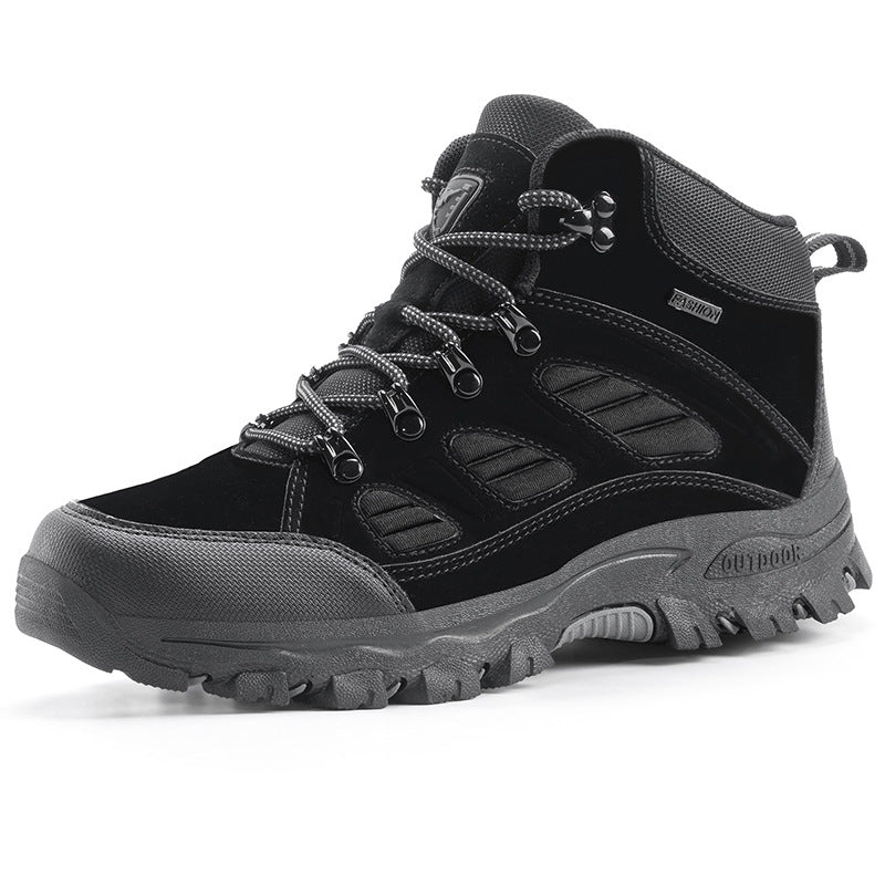 Unisex High-Top Waterproof Hiking Camping Shoes