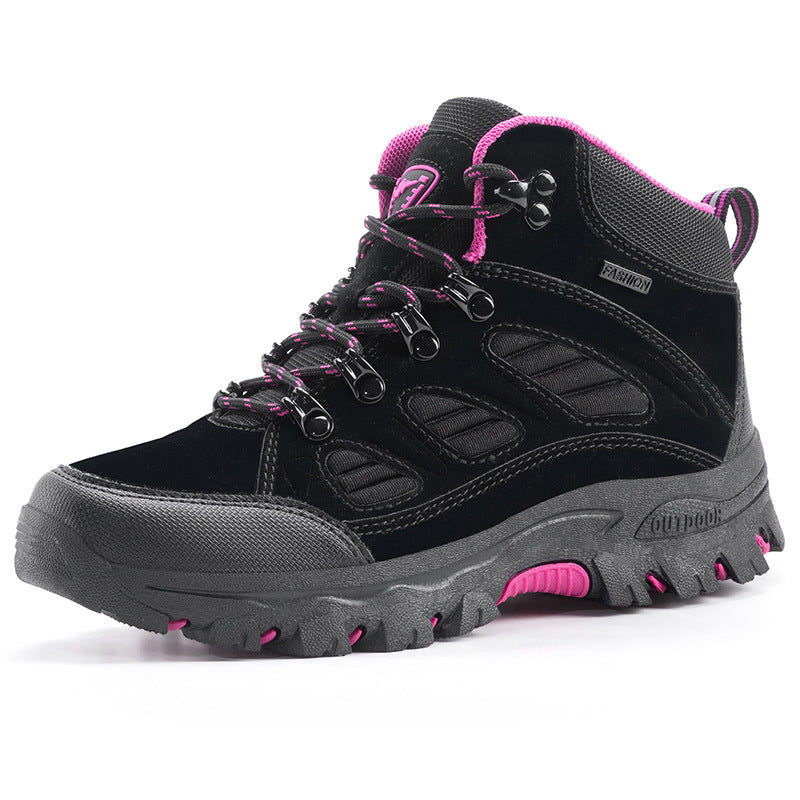 Unisex High-Top Waterproof Hiking Camping Shoes