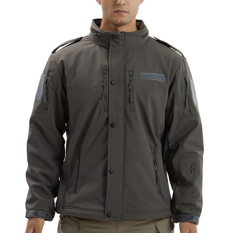 Men’s Waterproof Fleece Camouflage Soft Shell Jacket