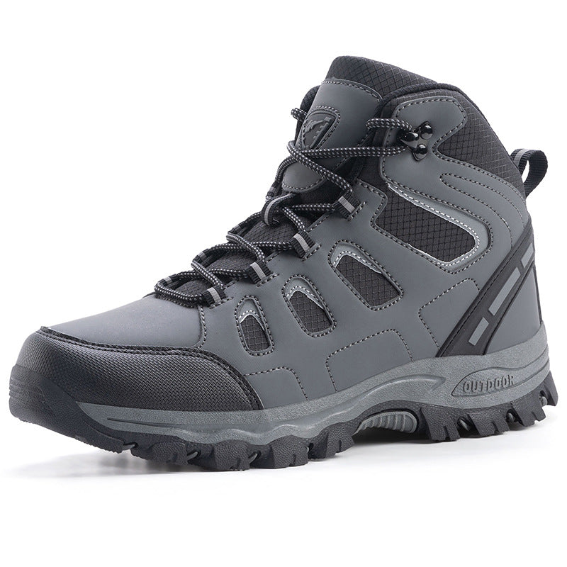 Unisex High-Top Waterproof Hiking Camping Shoes