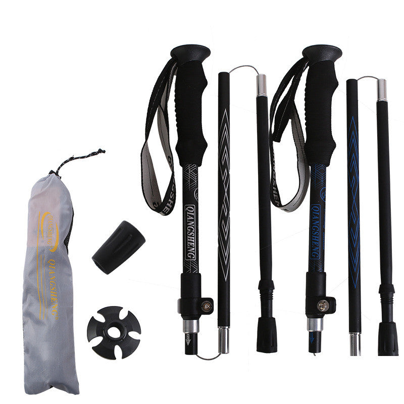 Five-Section Folding Straight Trekking Pole