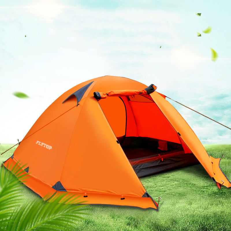 Double Aluminum Pole Storm Resistant Camping Tent