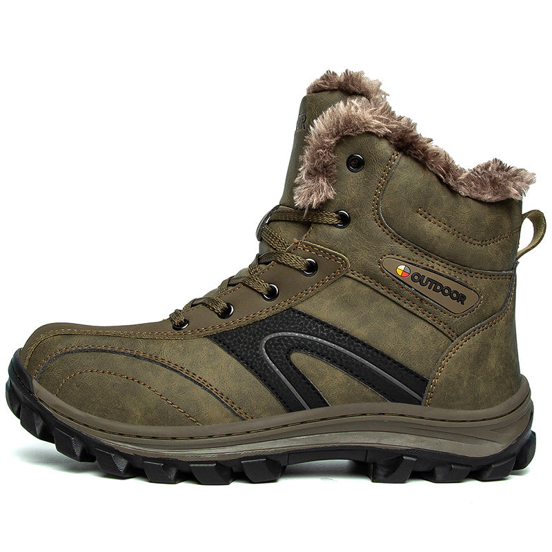 Men’s Plus Size Warm Velvet Winter Hiking Boots
