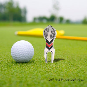 Golf Divot Tool With Ball Marker Accessory