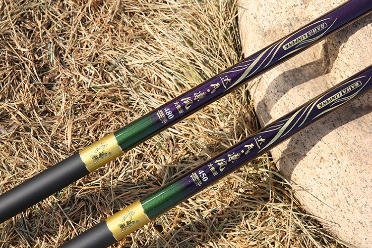 High Carbon 6H19 Hard Black Pit Fishing Rod