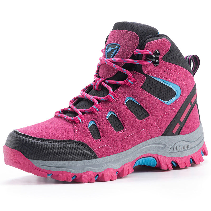 Unisex High-Top Waterproof Hiking Camping Shoes