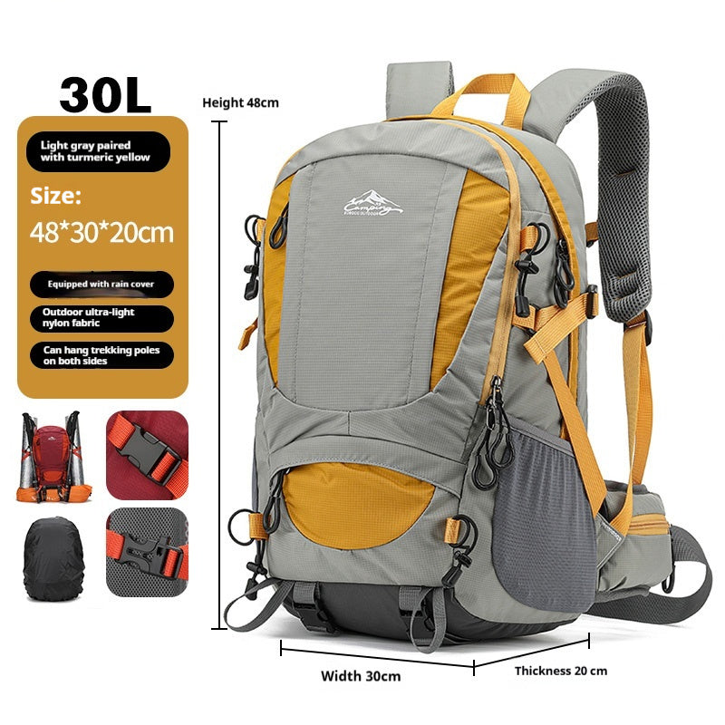Men’s Lightweight Large Capacity Hiking Backpack