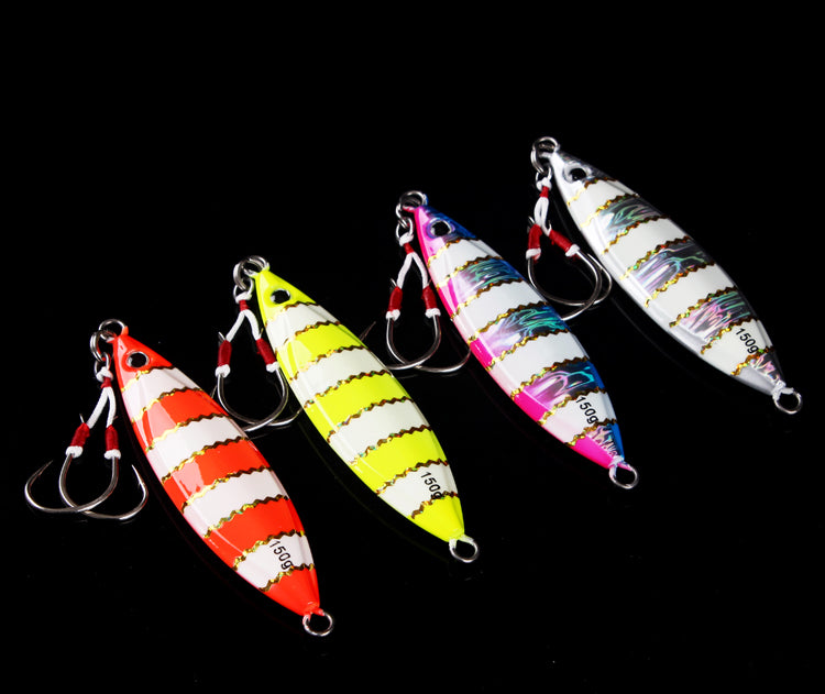 Luminous Laser Double-Hook Fishing Lure (Slow Sinking Iron Bait)