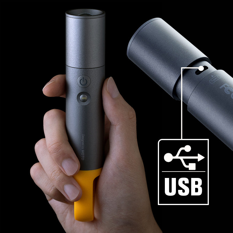 Stepless Zoom LED Camping Flashlight