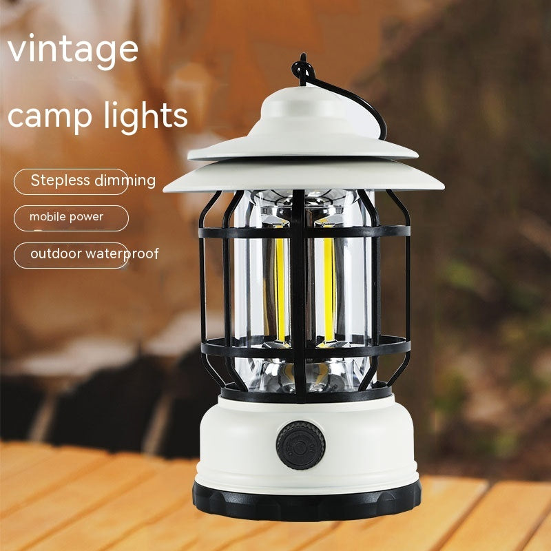 Retro Multi-Functional Warm Light Camping Lantern