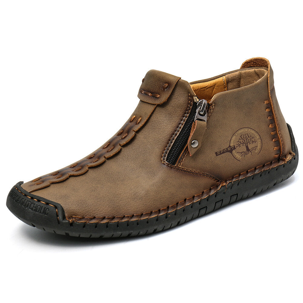 Men’s Outdoor Hiking Ankle Boots with Zipper