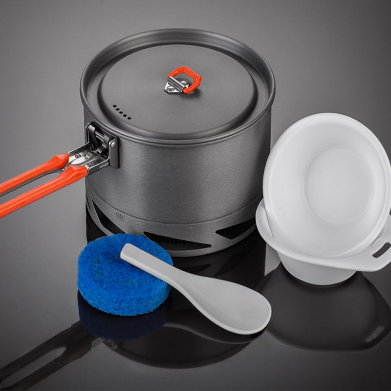Alumina Heat Exchanger Camping Cookware Set with Tableware