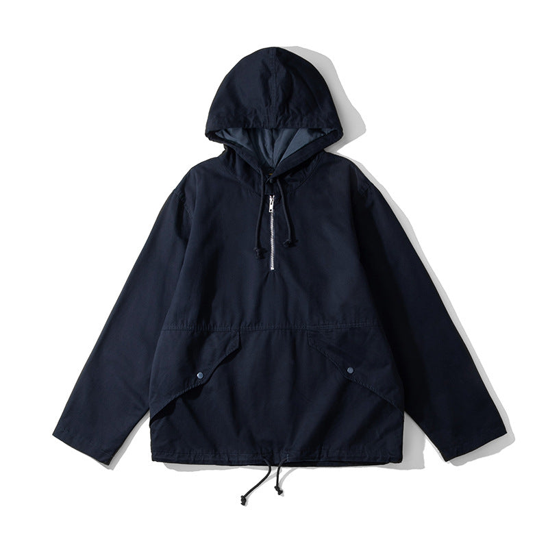 Hooded Camouflage Outdoor Parka Trench Coat