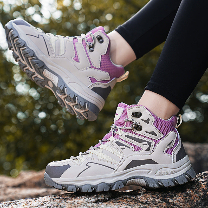 High-Top Outdoor Hiking Sneakers