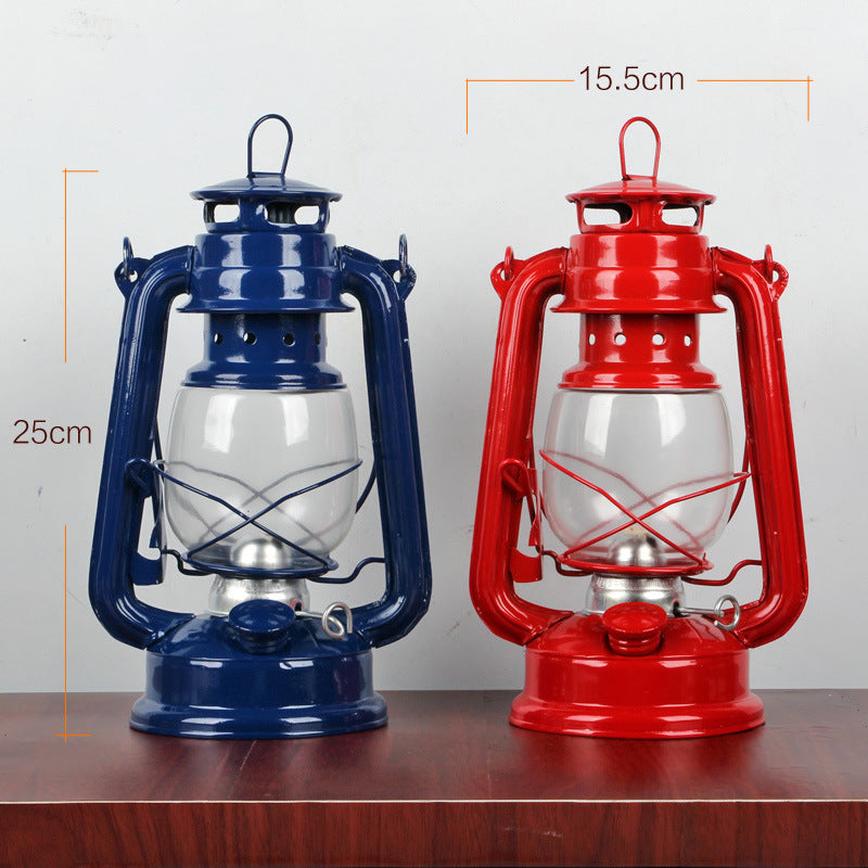 Retro Iron Kerosene Portable Camping Lantern