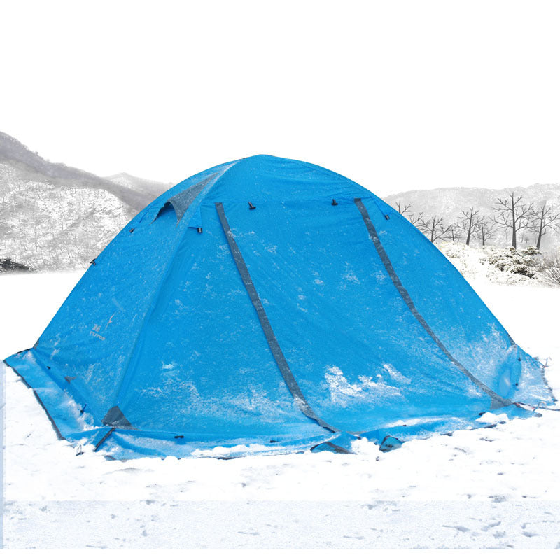 Double Aluminum Pole Storm Resistant Camping Tent