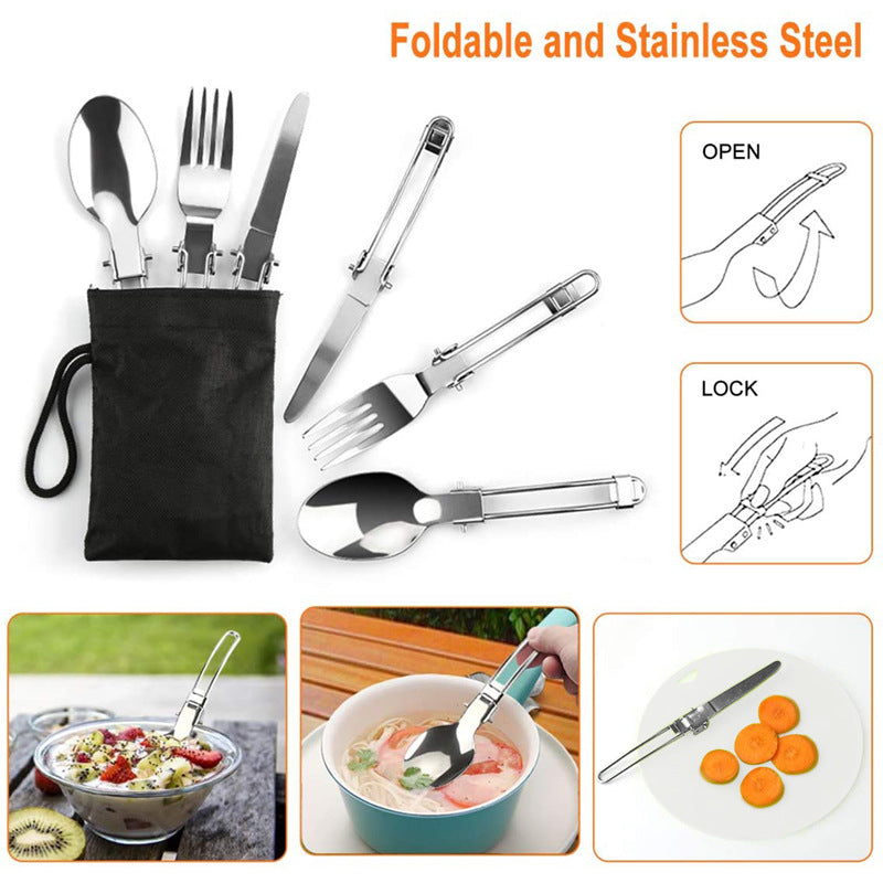 Folding Mini Camping Cookware Set