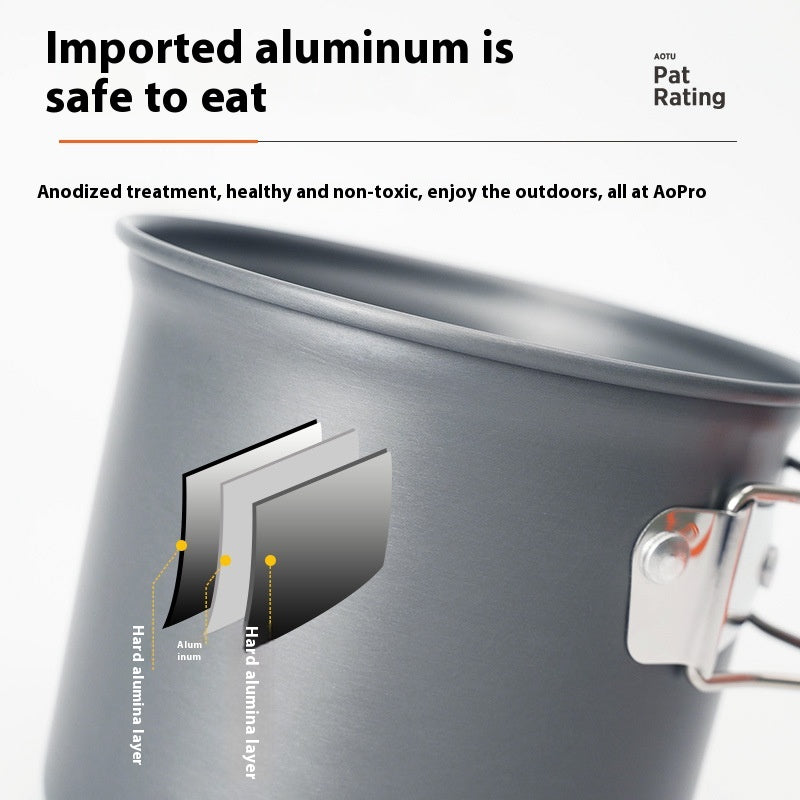 Portable Outdoor Camping Cookware Pot
