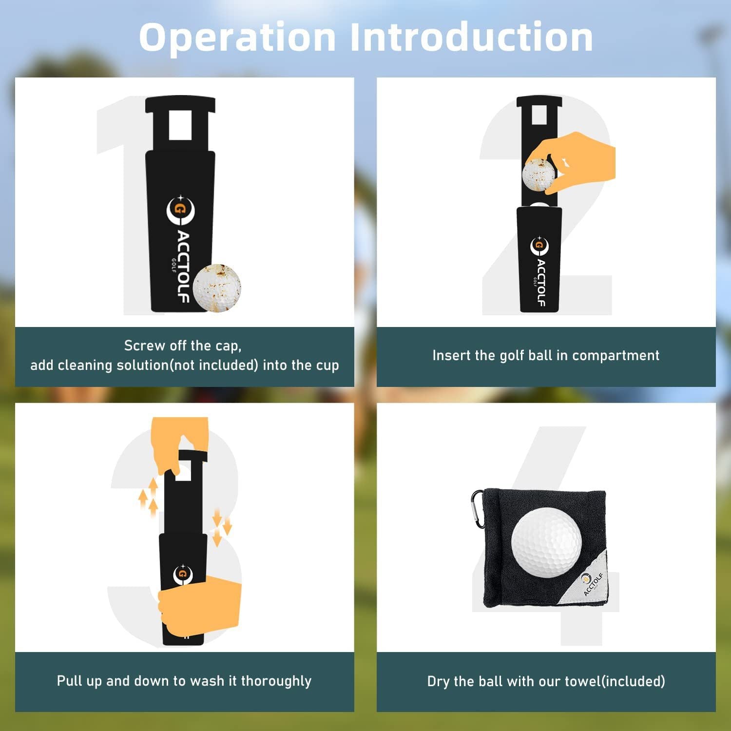 Portable Golf Ball And Bag Cleaning Machine