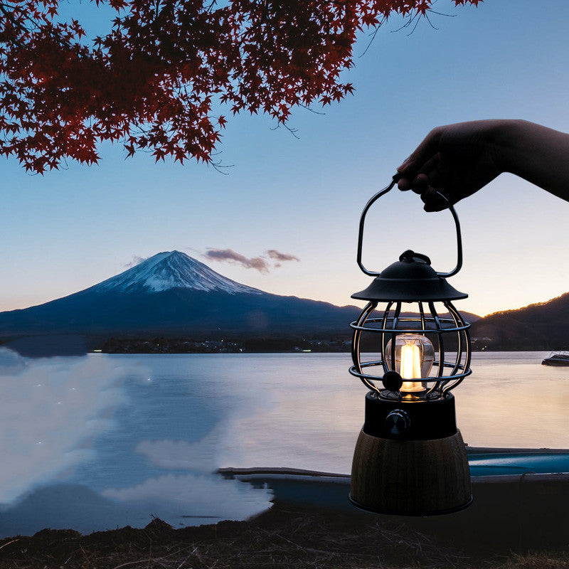 Retro Portable Hanging Camping Tent Lantern