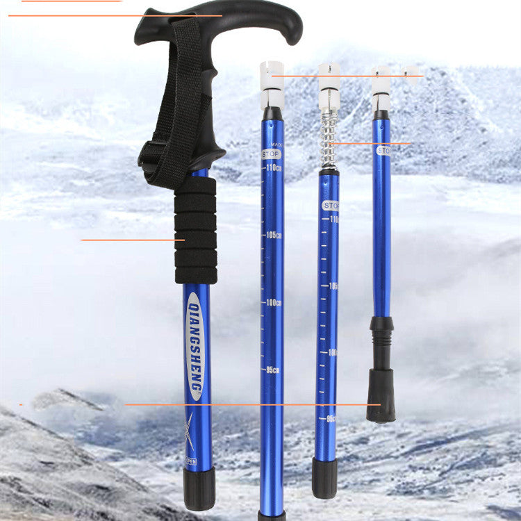 Telescopic Aluminum Alloy Camping Trekking Pole