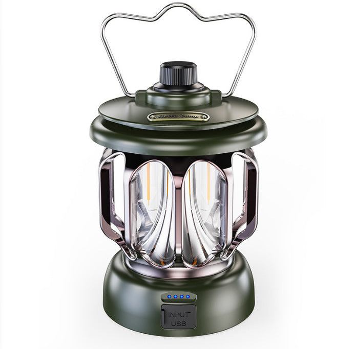 Retro Portable LED Camping Lantern