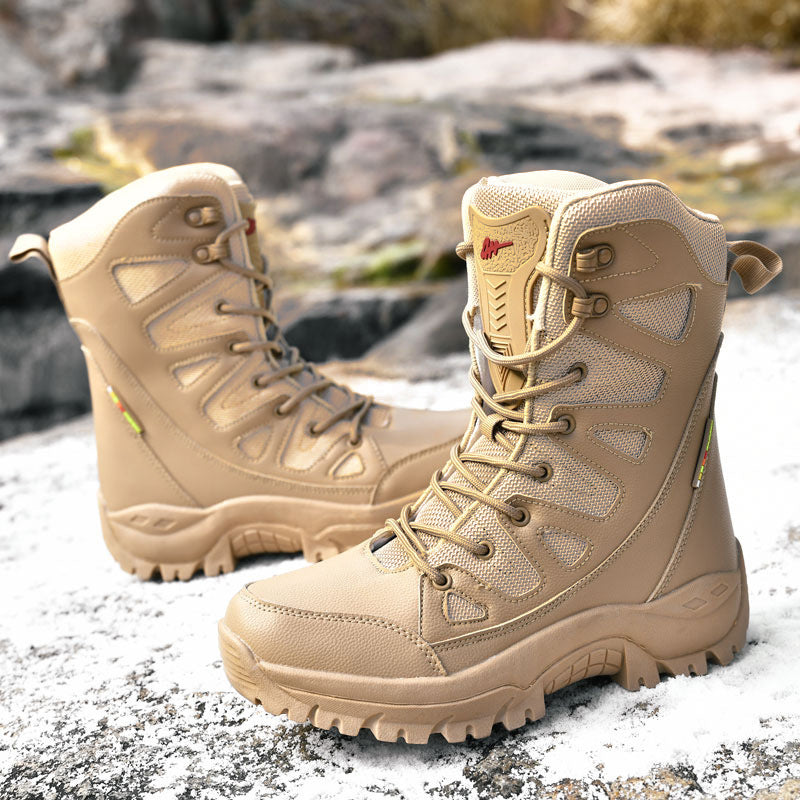 Men’s High-Top Breathable Platform Hiking Sneakers