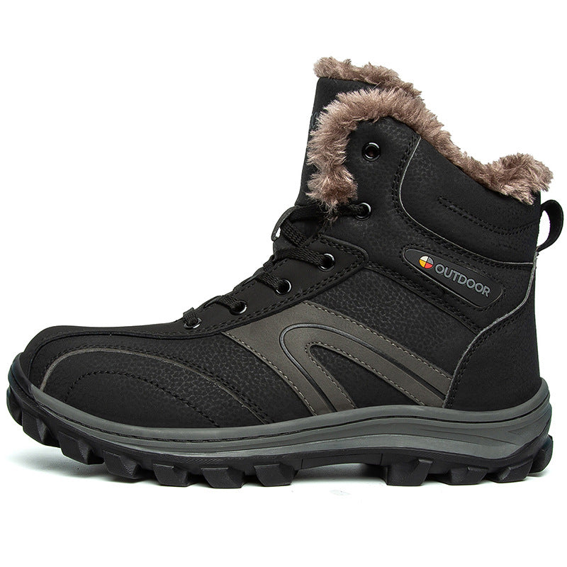 Men’s Plus Size Warm Velvet Winter Hiking Boots
