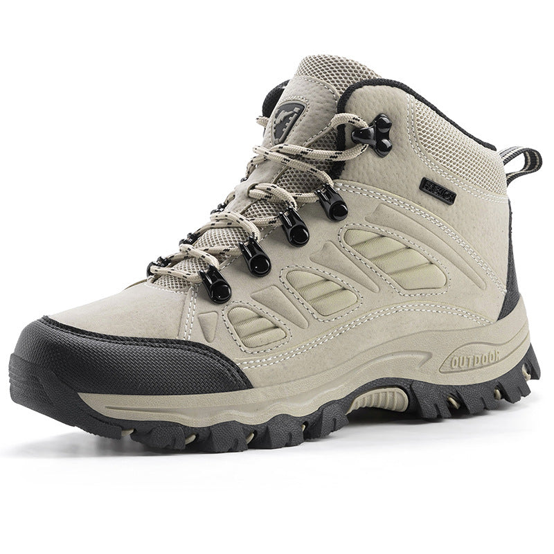 Unisex High-Top Waterproof Hiking Camping Shoes