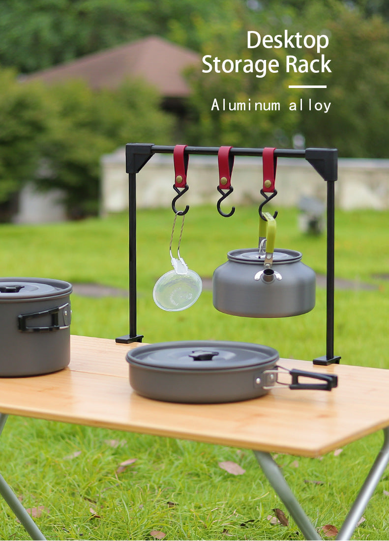 Adjustable Outdoor Camping Table Clamp Hook Rack