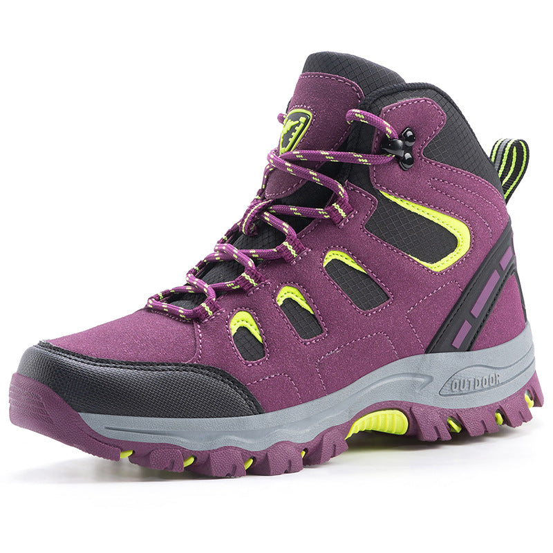 Unisex High-Top Waterproof Hiking Camping Shoes