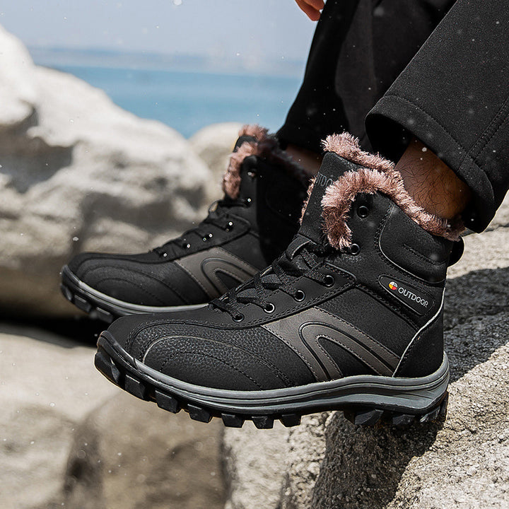 Men’s Plus Size Warm Velvet Winter Hiking Boots