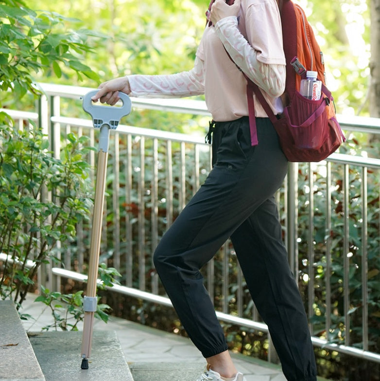 Folding Aluminum Alloy Leisure Trekking Crutches