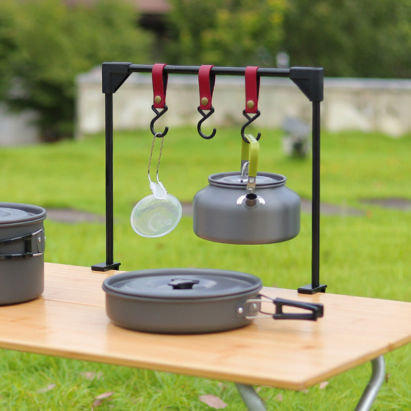 Adjustable Outdoor Camping Table Clamp Hook Rack