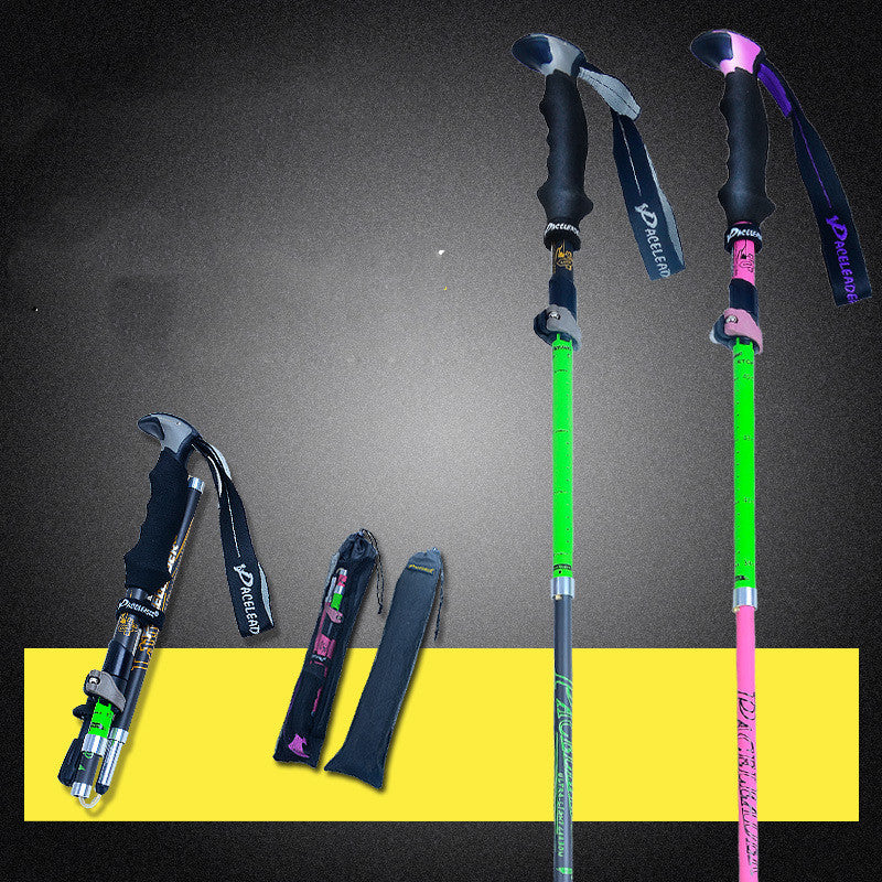 Folding Carbon Trekking Pole Outdoor Equipment