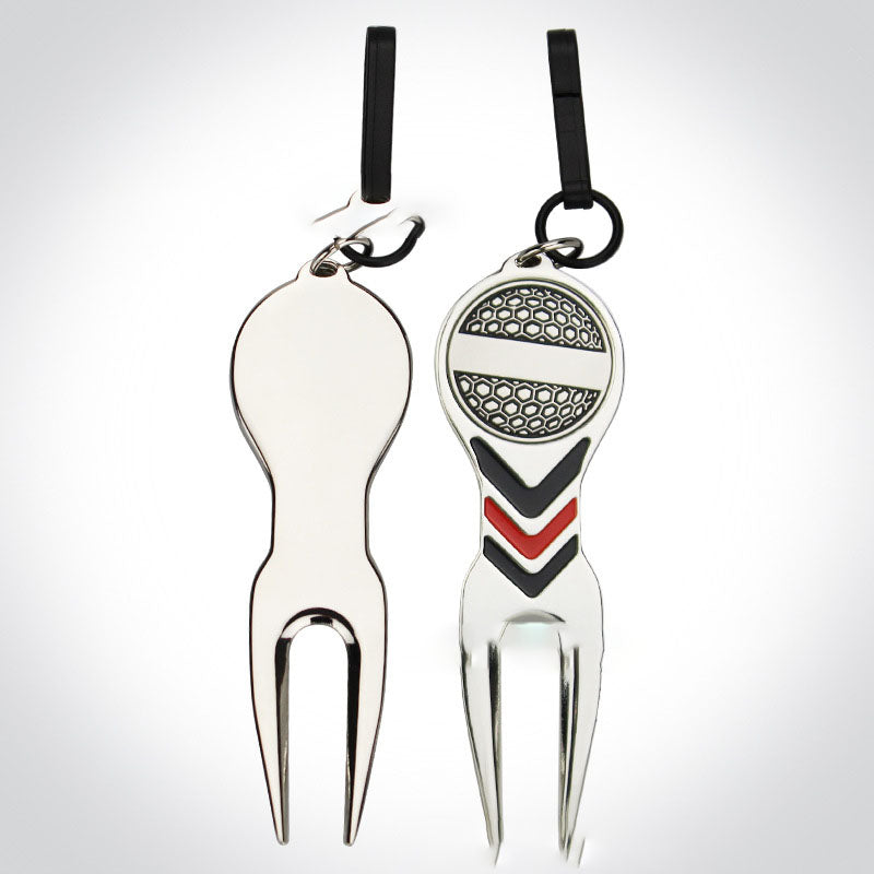 Golf Divot Tool With Ball Marker Accessory