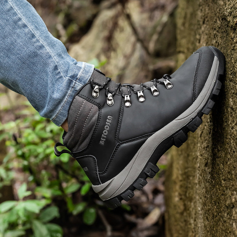 Waterproof High-Top Outdoor Hiking Shoes