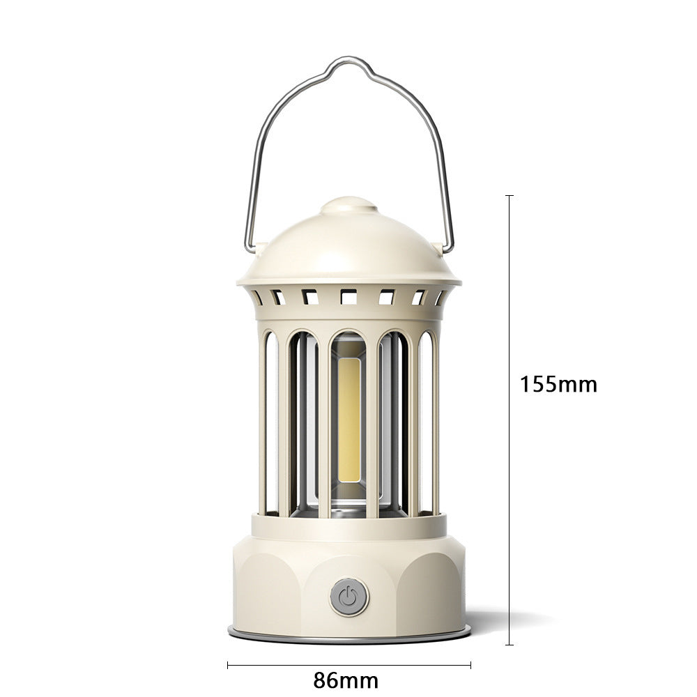 Retro COB Portable Camping Tent Lantern