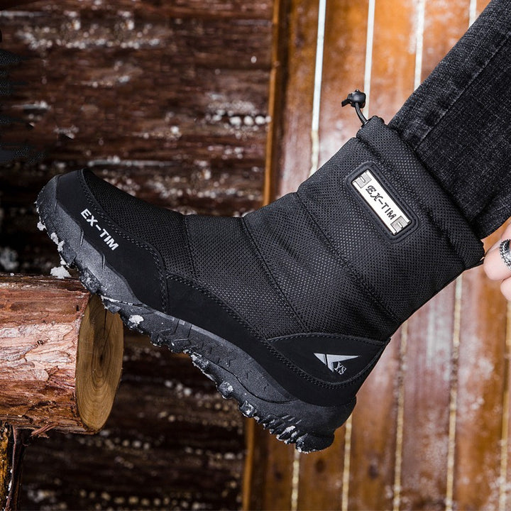 Men’s Waterproof Fleece-Lined Snow Ski Boots