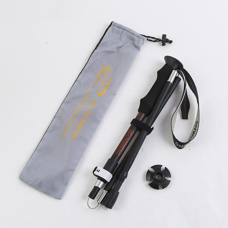 Five-Section Folding Straight Trekking Pole